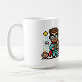 Master of Bytes & Bedtime Geek Dad Kaffeetasse (Links)