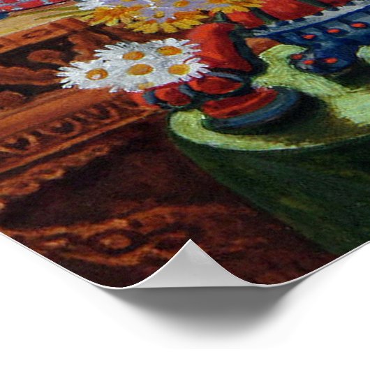 "Master of Cat Uni" von Louis Wain Poster (Ecke)