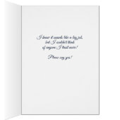 Master of Ceremonies Wedding Request Navy Blue (Innen (Rechts))