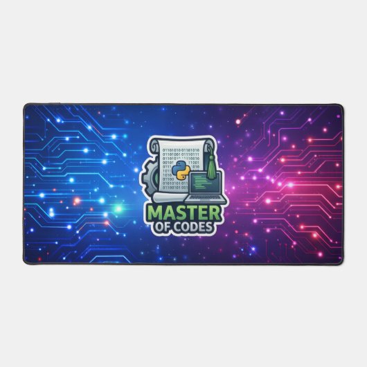 Master of Codes Entwickler-Laptophülle - Python Schreibtischunterlage (Vorderseite)