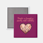 Master Of Laundry Snacks Cuddles Funny Mom Magnet (Vorderseite/Rückseite)