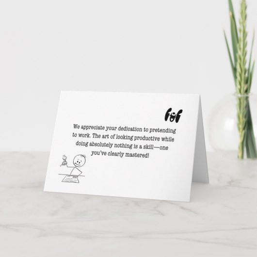 Master of Looking beschäftigt Dankeskarte (Vorderseite)