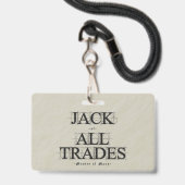Master of Many Trades - Ausweis (Vorderseite mit Lanyard)