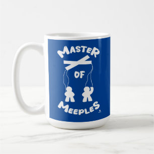 Master of Meeples Funny Gamer Puppet Slogan Kaffeetasse