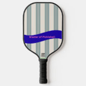 Master of Pickleball Paddle – Blue Wave Stripe (Vorderseite)