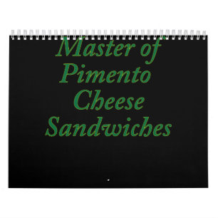 Master of Pimento Cheese Sandwiches Funny Golf Kalender