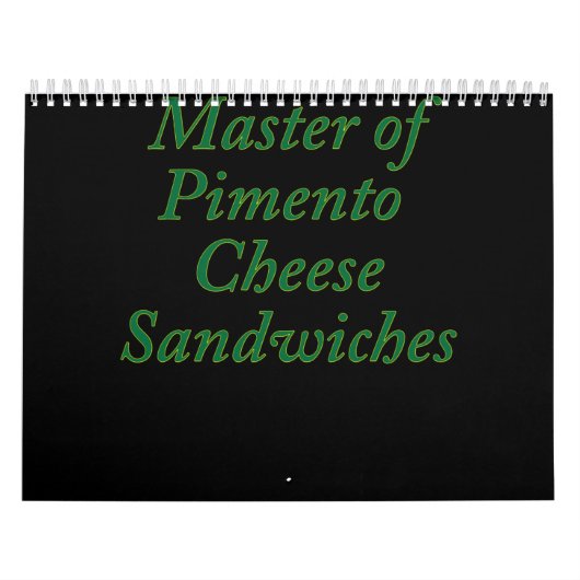 Master of Pimento Cheese Sandwiches Funny Golf Kalender (Titelbild)
