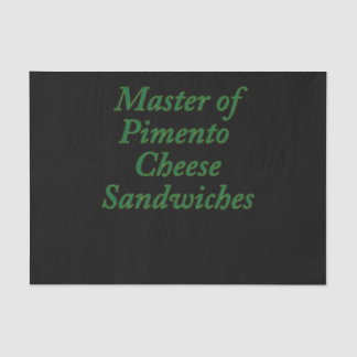 Master of Pimento Cheese Sandwiches Funny Golf Seidenpapier