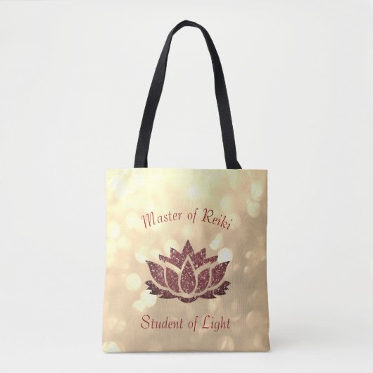 Master of Reiki Lotus design Tasche (Vorderseite)