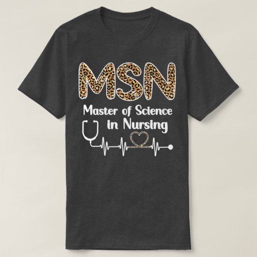 Master of Science in Nursing Student Abschluss T-Shirt (Design vorne)