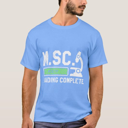 Master of Science Laden vollständig Master-Abschlu T-Shirt (Vorderseite)