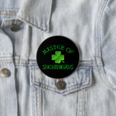 Master of Shenanigans Funny St. Patrick's Day Button (Beispiel)