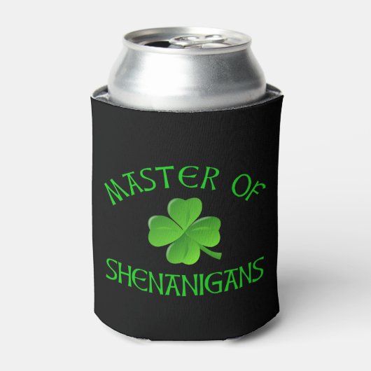 Master of Shenanigans Funny St. Patrick's Day Dosenkühler (Kanne Vorderseite)