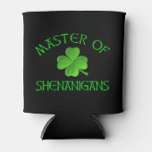 Master of Shenanigans Funny St. Patrick's Day Dosenkühler (Vorderseite)