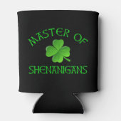 Master of Shenanigans Funny St. Patrick's Day Dosenkühler (Rückseite)
