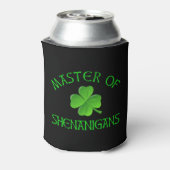 Master of Shenanigans Funny St. Patrick's Day Dosenkühler (Kanne Rückseite)