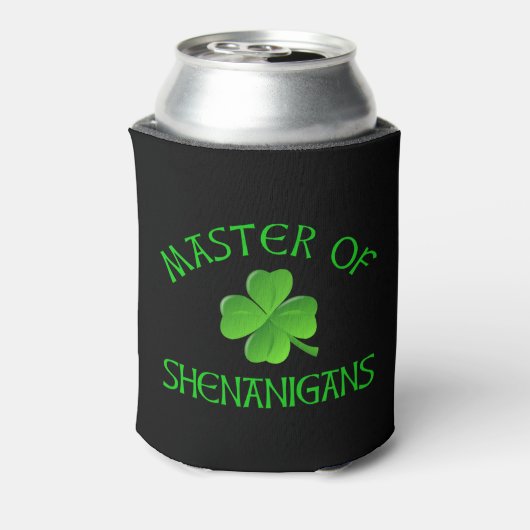 Master of Shenanigans Funny St. Patrick's Day Dosenkühler (Kanne Rückseite)