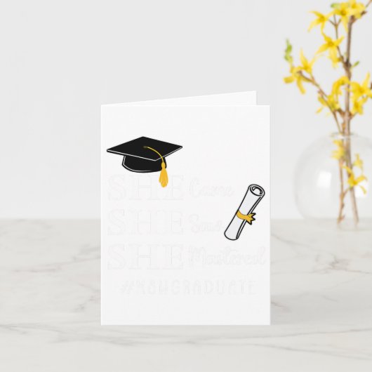 Master of Social Work Abschluss Karte (Gelbe Blume)