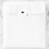 Master of Social Work Abschluss Runder Aufkleber (Tasche)