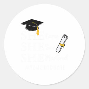Master of Social Work Abschluss Runder Aufkleber