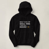 Master of Social Work MSW Abschluss Future Socia Hoodie (Design vorne)