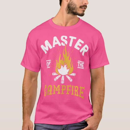 Master Of The Campfire Camping Outdoors T-Shirt (Vorderseite)