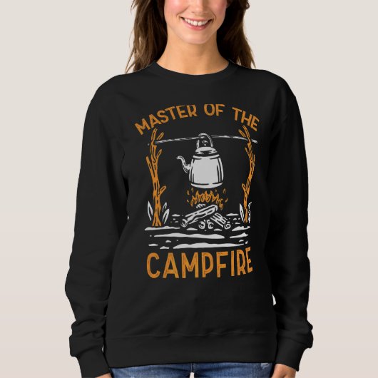 Master of the Campfire Camping Vintag Camper Sweatshirt (Vorderseite)