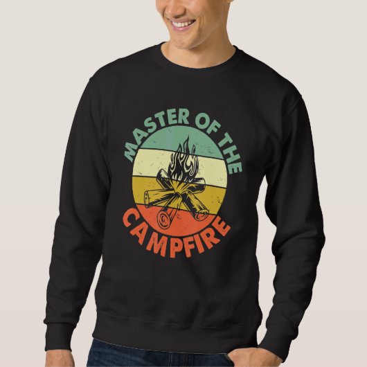 Master of the Campfire Vater Camping Camping Vater Sweatshirt (Vorderseite)