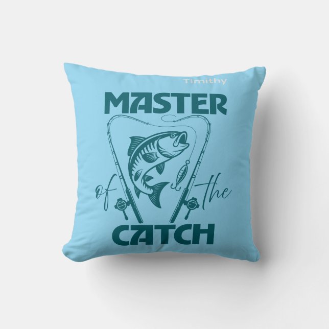 Master Of The Catch Custom SVG Graphic T-Shirt Kissen (Vorderseite)