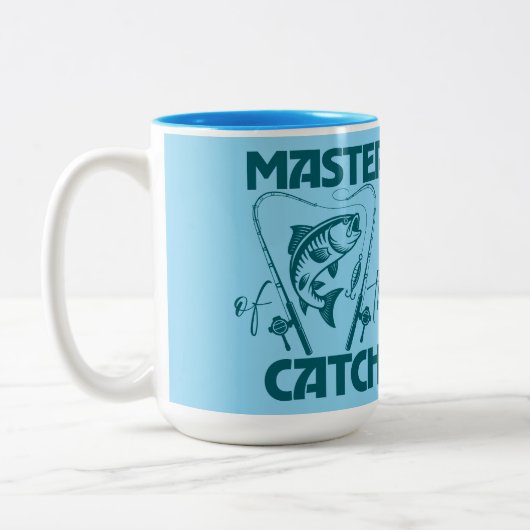 Master Of The Catch Custom SVG Graphic T-Shirt Zweifarbige Tasse (Links)