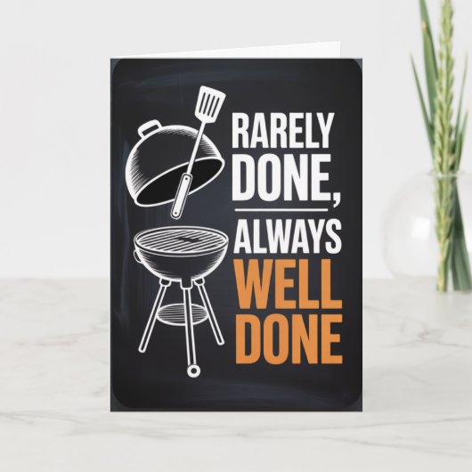 Master of the Grill Birthday Card for men Karte (Vorderseite)