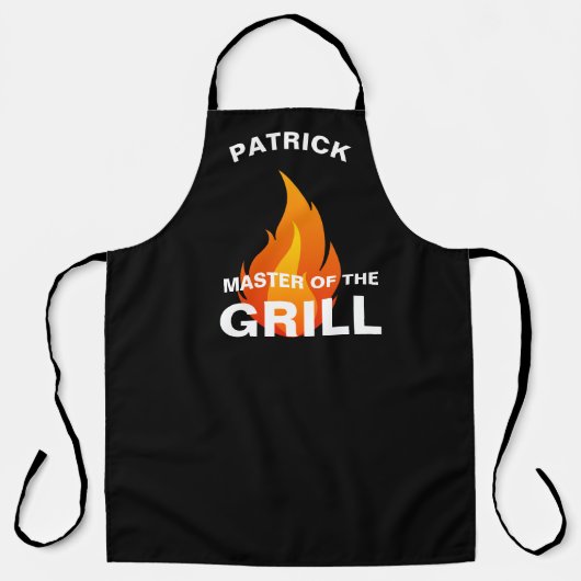Master of the Grill, Personalisierter Vater #Fathe Schürze (Vorderseite)
