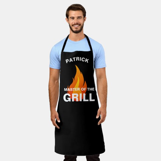 Master of the Grill, Personalisierter Vater #Fathe Schürze (Getragen)