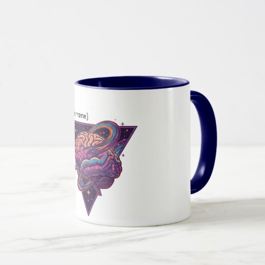 Master of the Mind - Personalized Dr. [Name] Mug Tasse (VorderseiteRechts)