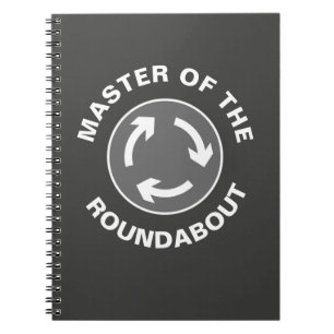 Master of the Roundabout Vacation Foto Notebook Notizblock
