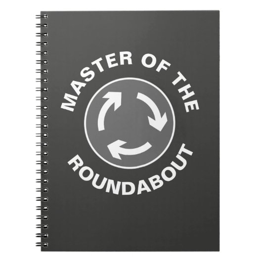 Master of the Roundabout Vacation Foto Notebook Notizblock (Vorderseite)