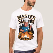 Master of the S’mores Campfire Cooking Design T-Shirt (Vorderseite)