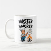 Master of the S’mores Funny Campfire Design Kaffeetasse (Links)