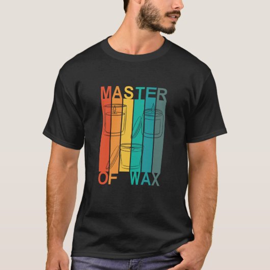 Master Of Wax Vintage Candle Making T-Shirt (Vorderseite)