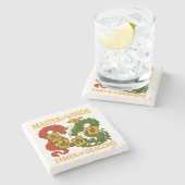 Master of Winds-Tamer of Dragons Mahjong Coasters Steinuntersetzer (Seitenansicht)