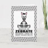 Master of Zebrate, Zebra Karte (Vorderseite)