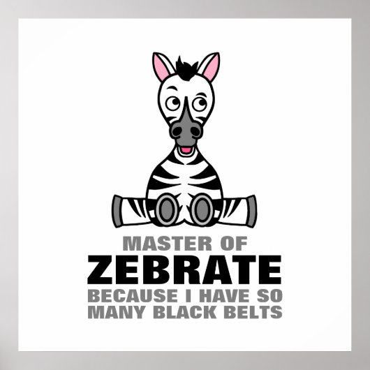 Master of Zebrate, Zebra Poster (Vorne)