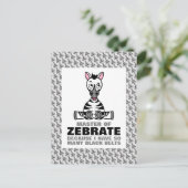 Master of Zebrate, Zebra Postkarte (Stehend Vorderseite)