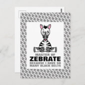 Master of Zebrate, Zebra Postkarte (Vorne/Hinten)