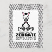 Master of Zebrate, Zebra Postkarte (Vorderseite)