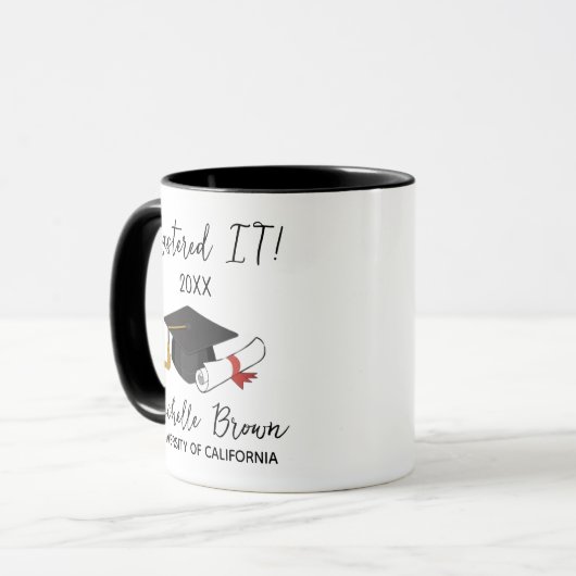 Master-Personalisiert-Master-Abschluss-Geschenk MB Tasse (Vorderseite Links)