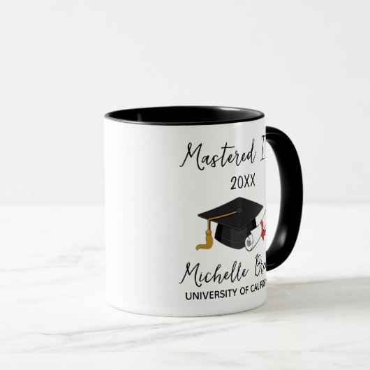 Master-Personalisiert-Master-Abschluss-Geschenk MB Tasse (VorderseiteRechts)