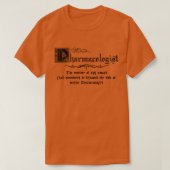 Master Pharmakologe T-Shirt (Design vorne)