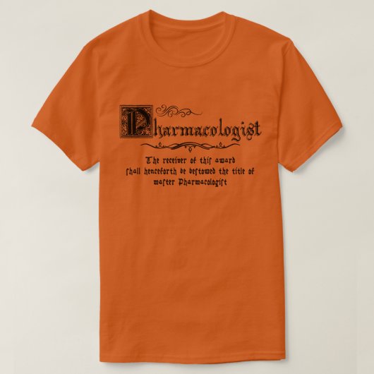 Master Pharmakologe T-Shirt (Design vorne)
