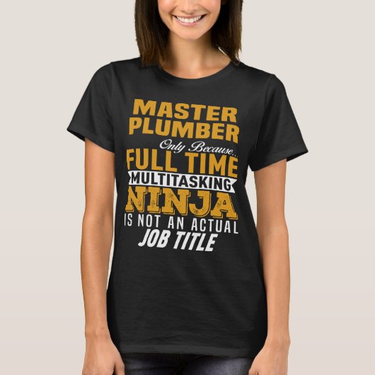 Master Plumber T-Shirt (Vorderseite)